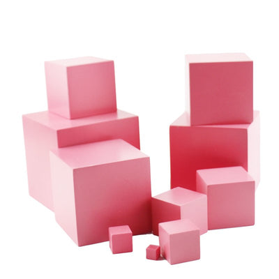 Tour rose Fidtoy Montessori - Jouet sensoriel à empiler pour enfants