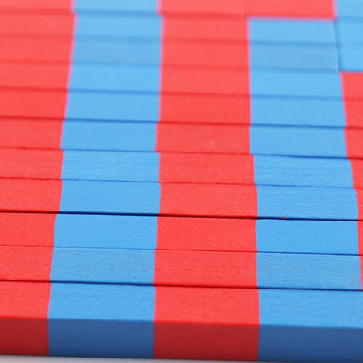 Bâtonnets Numériques Fidtoy en Bois, Matériel de Mathématiques Montessori pour Enfants de 3 Ans et Plus