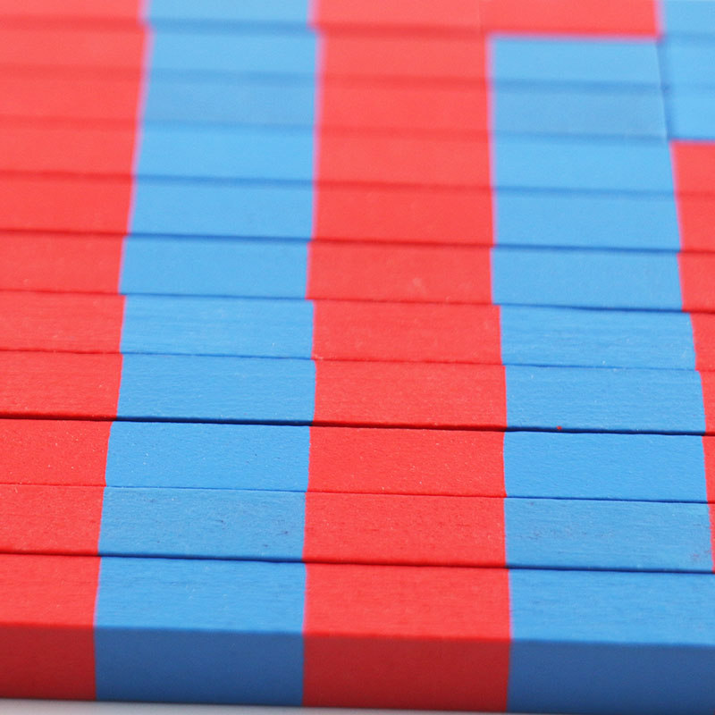 Wooden number rods - Montessori mathematics