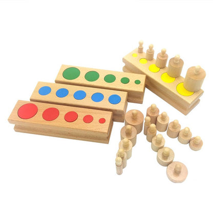 Knobbed cylinders - Sensorial Montessori