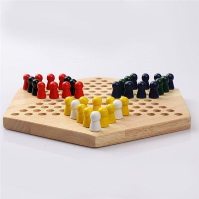 Juego de mesa de estrategia de madera de damas chinas Fidtoy