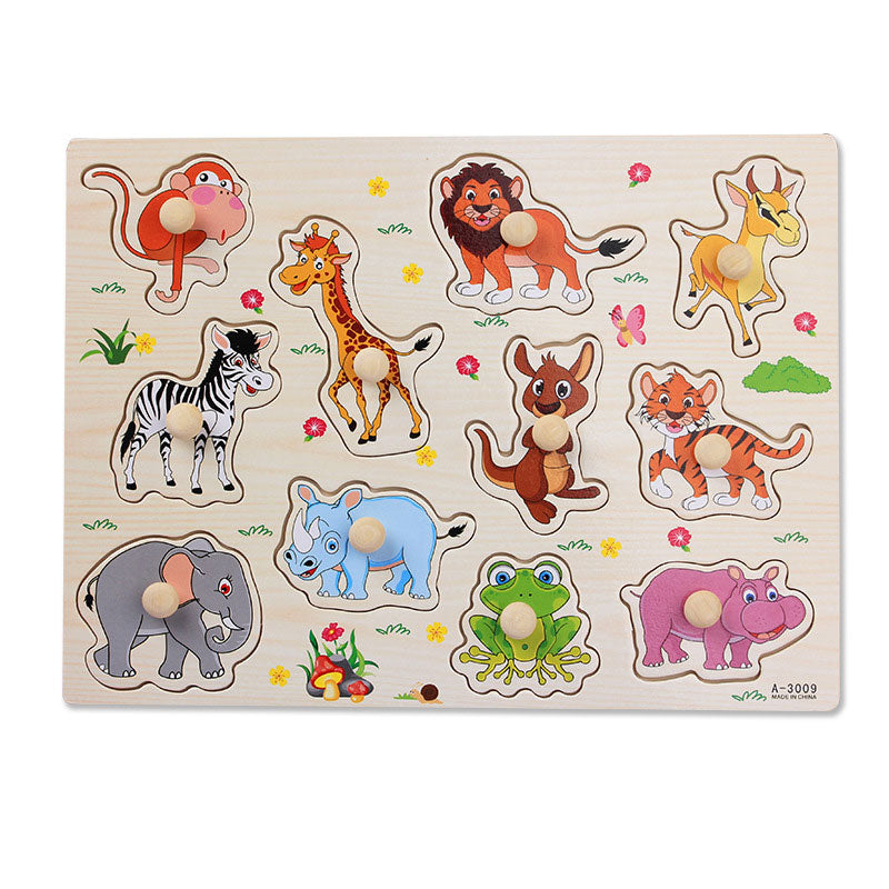 Fidtoy Puzzles en bois Jouet éducatif pour jeunes enfants