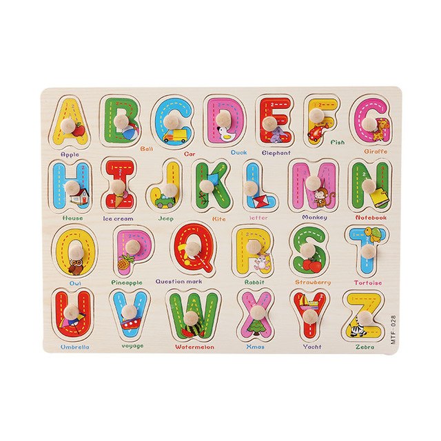 Fidtoy Puzzles en bois Jouet éducatif pour jeunes enfants