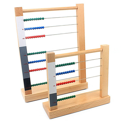 Compteur Abaque en bois Fidtoy, jouet Montessori pour les maths
