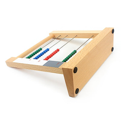 Compteur Abaque en bois Fidtoy, jouet Montessori pour les maths