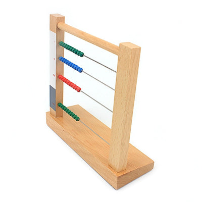Compteur Abaque en bois Fidtoy, jouet Montessori pour les maths