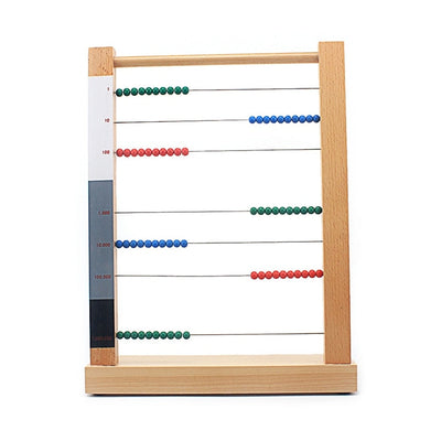 Compteur Abaque en bois Fidtoy, jouet Montessori pour les maths
