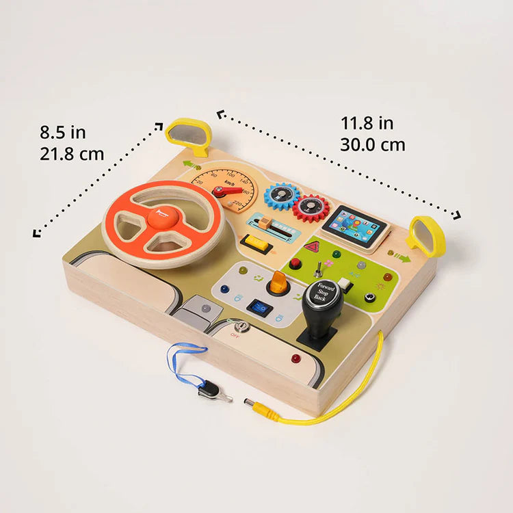Fidtoy Busy Dashboard - Interactive Montessori Toy for Kids