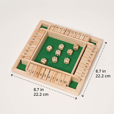 Jeu de dés de nombres en bois Fidtoy pour enfants de 3 ans et plus, jouet d'apprentissage des mathématiques