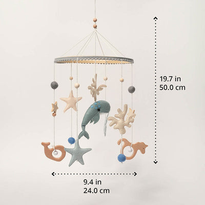 Fidtoy Ocean Baby Crib Mobile for Newborns 0+ Nursery Hanging Decor