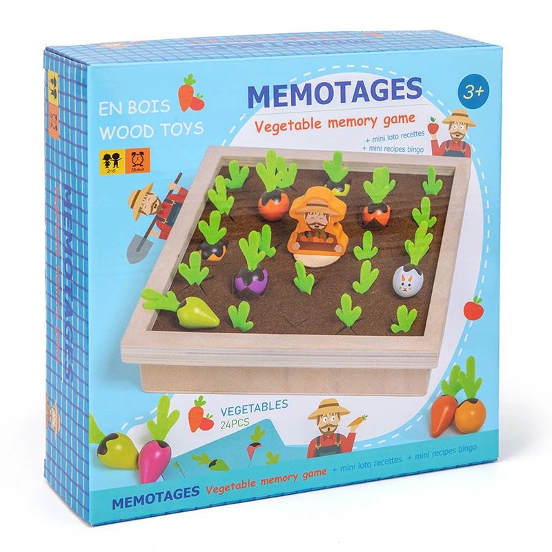 Carrot Pull Memory Game – Fine Motor and Matching Skills Toy