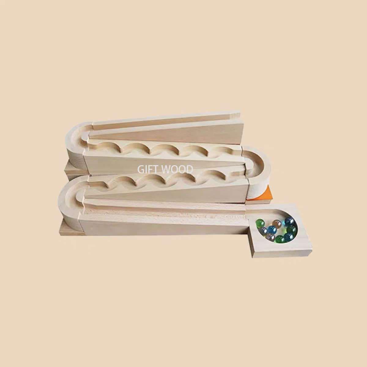 Premium Wooden Marble Run Tracks Bundle