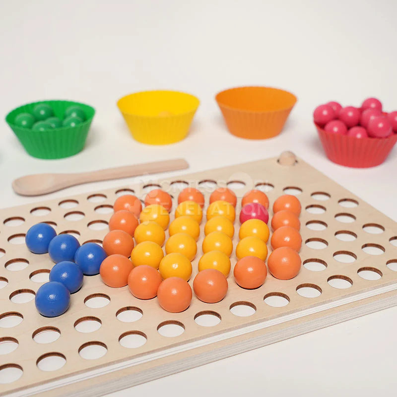 Fidtoy Montessori Cuentas Arcoíris