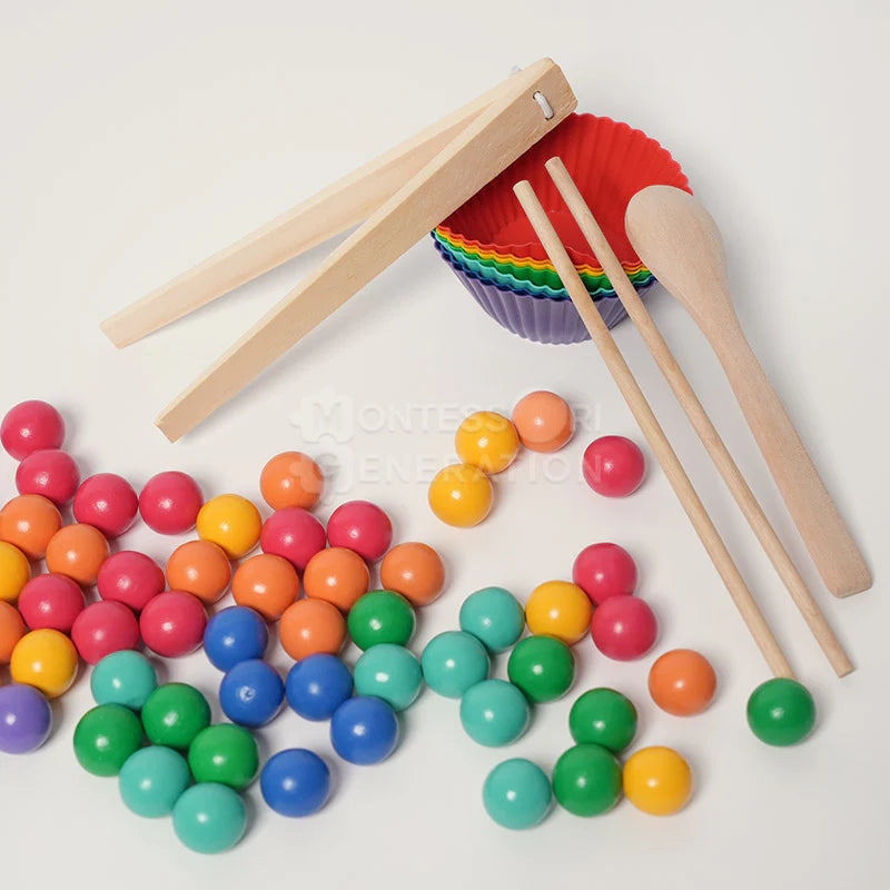 Fidtoy Montessori Cuentas Arcoíris