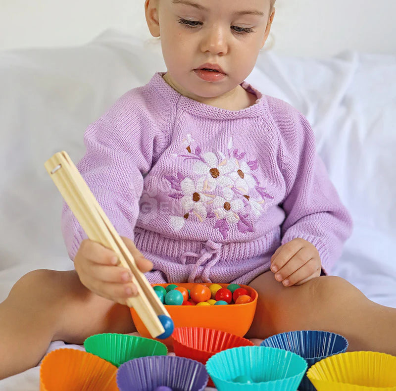Fidtoy Montessori Cuentas Arcoíris
