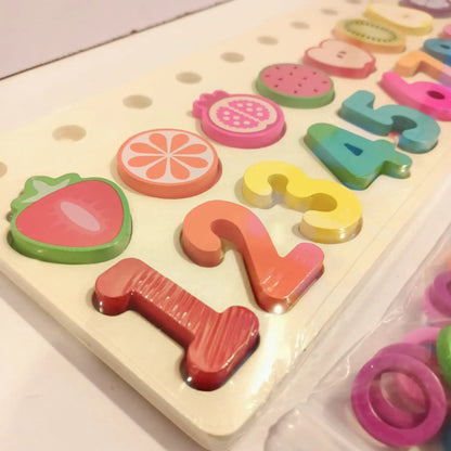 Rainbow Fruit Logarithmic Board