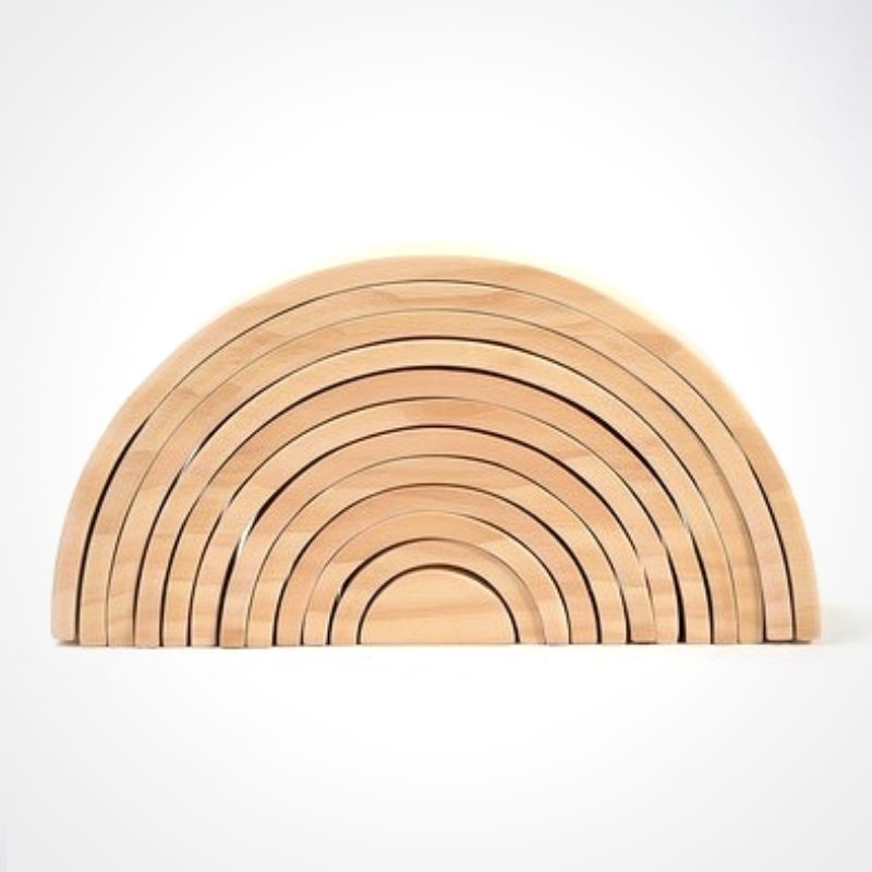 Natural wooden rainbow - Educational material