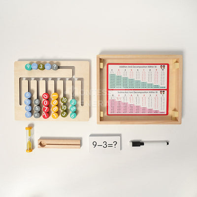 Fidtoy Wooden Math and Spelling Learning Game for Kids – Montessori Educational Toy 3+