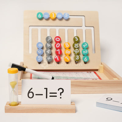 Fidtoy Wooden Math and Spelling Learning Game for Kids – Montessori Educational Toy 3+