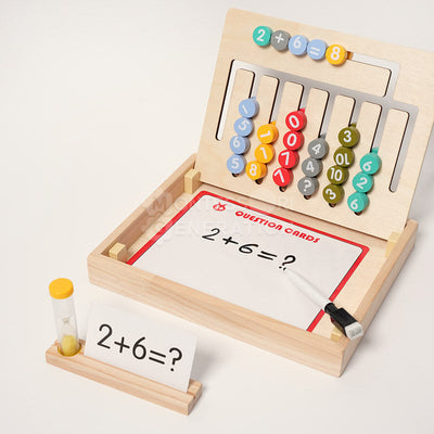Fidtoy Wooden Math and Spelling Learning Game for Kids – Montessori Educational Toy 3+