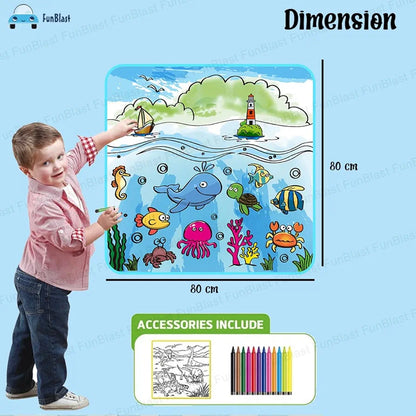 Kids’ Painting Mat with Colors – Easy Washable & Reusable | Bacha Toys