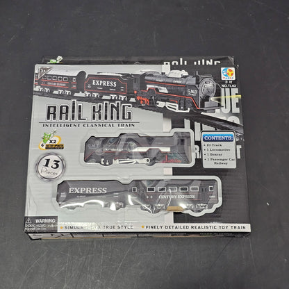 Rail King Intelligent Classic Train Set – 13 Pcs Track & Train Playset | Bacha Toys