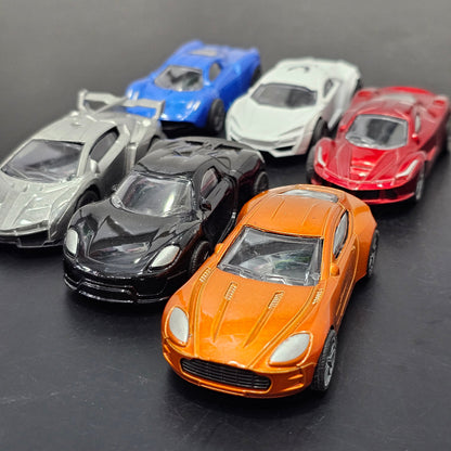 Die-Cast Model Car Set – Pack of 6 Mini Metal Cars for Kids | Bacha Toys