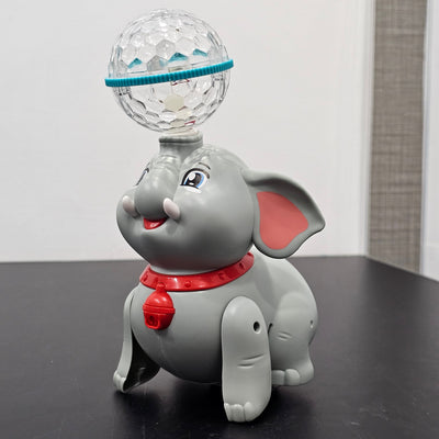 Éléphant mignon jouet rotatif à 360° – Musique et lumières amusantes pour enfants | Bacha Toys