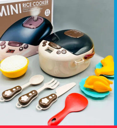 Mini Cuiseur à Riz – Jouet d'imitation d'appareil ménager pour enfants (Lot de 11 pièces) - Bacha Toys