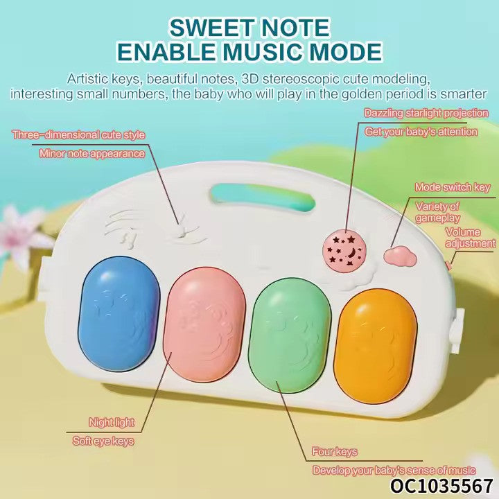 2 in 1 Walker Pedal Piano – Best for 0m+ Early Learning | Bacha Toys