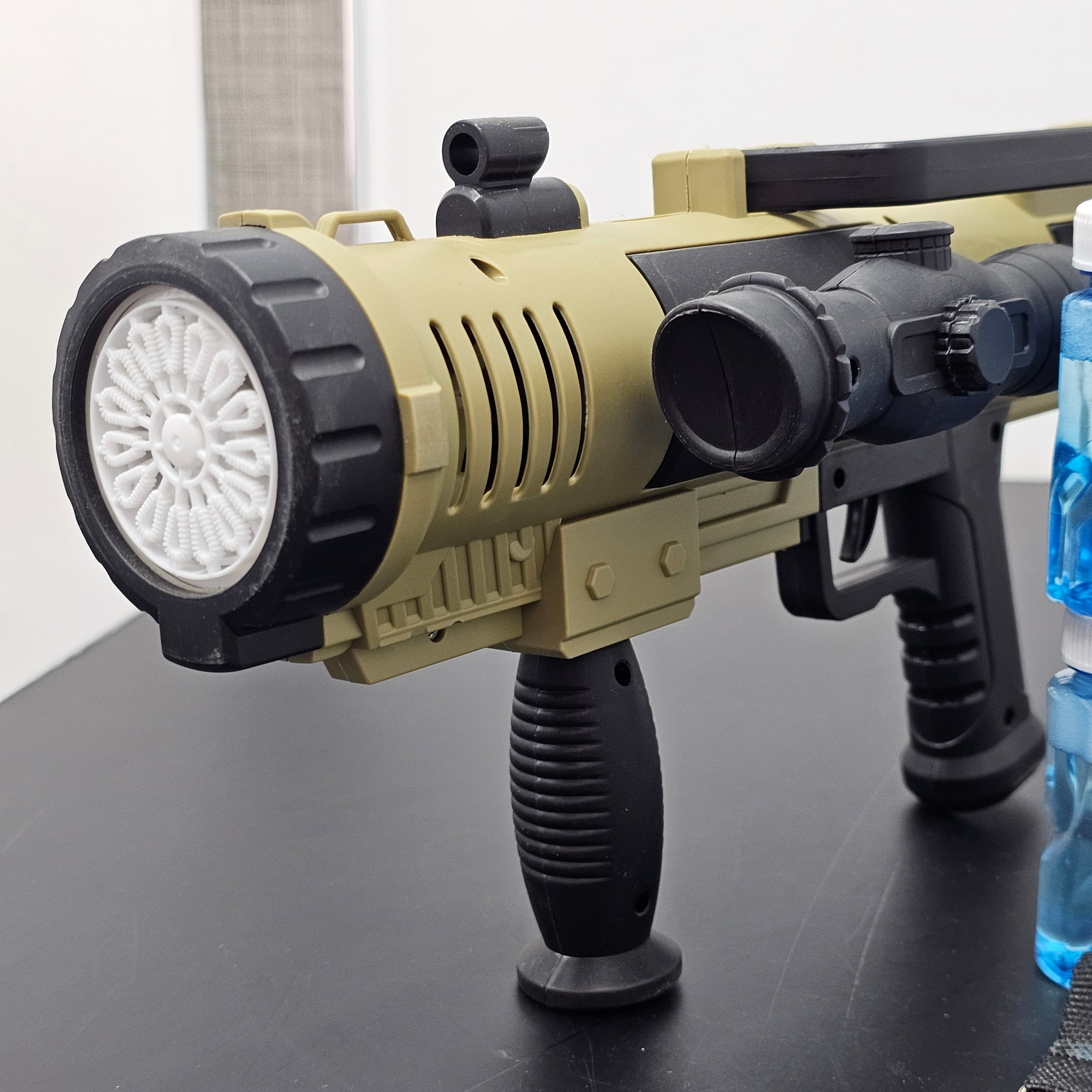 Electric Rocket Bubble Gun – Full-Automatic Bubble Blaster with Lights & Music | Bacha Toys