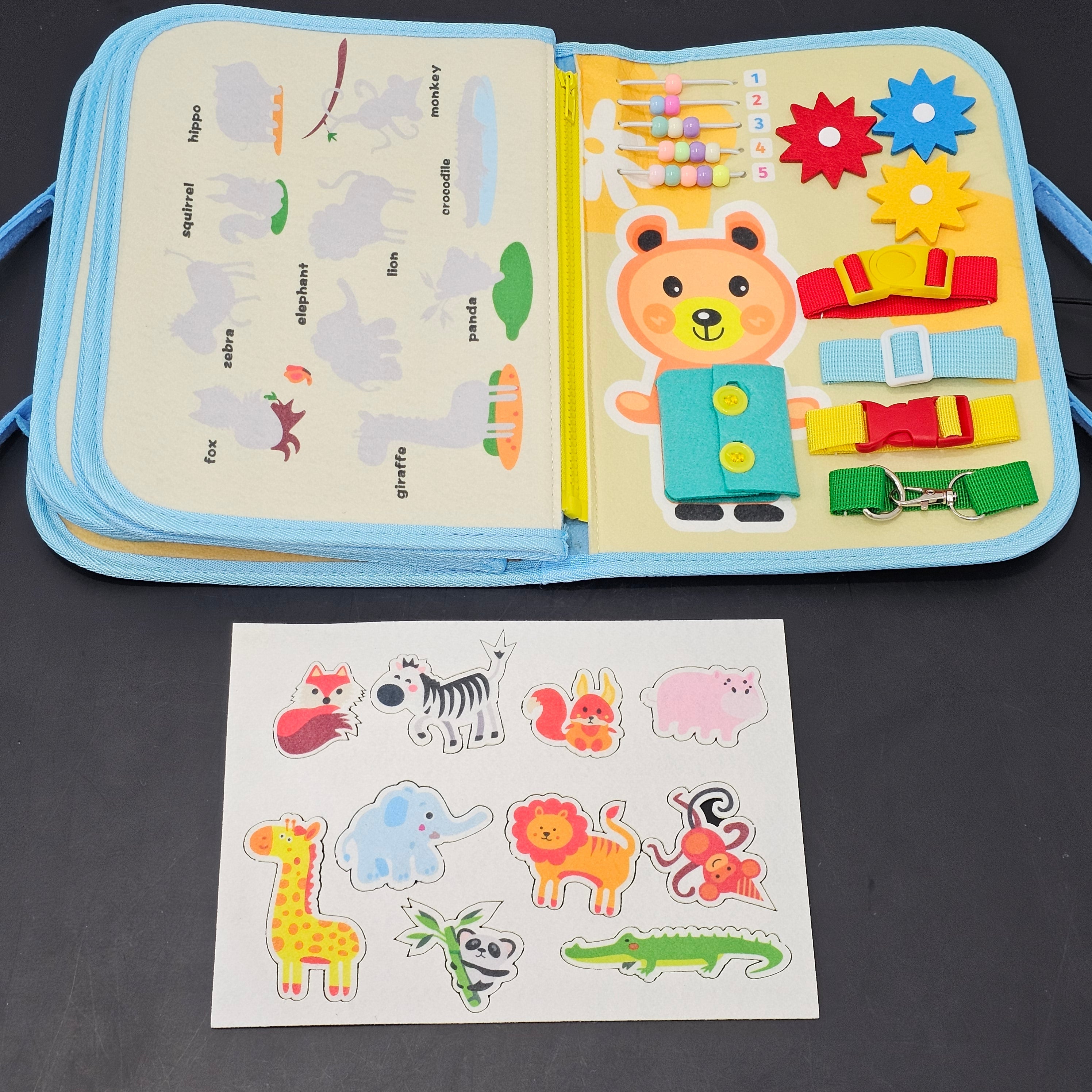 Busy Bag Book for Kids – Interactive Activity Learning Toy | Bacha Toys