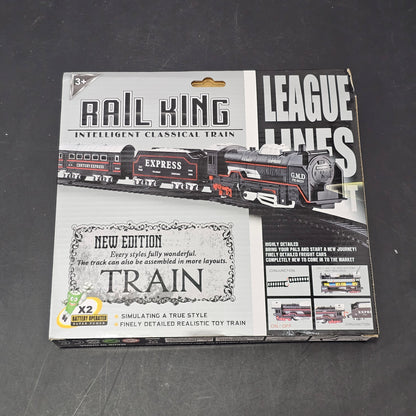 Rail King Intelligent Classic Train Set – 13 Pcs Track & Train Playset | Bacha Toys