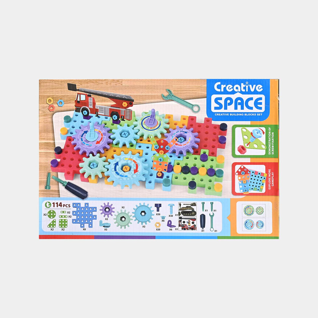 Creative Space DIY Toy – 114 Pcs Building Block Set - Bacha Toys