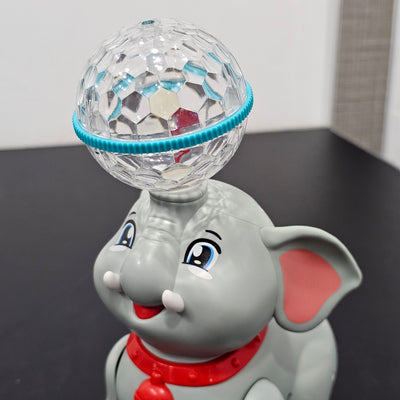 Éléphant mignon jouet rotatif à 360° – Musique et lumières amusantes pour enfants | Bacha Toys