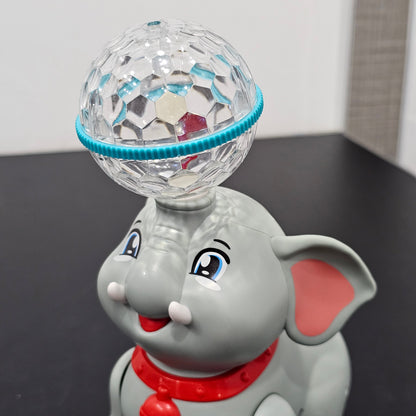 Cute Elephant 360° Rotating Toy – Musical & Light Fun for Kids | Bacha Toys