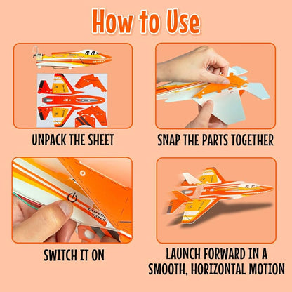 Military Aircraft Space Shuttle – With Flight Propellers & USB Charging | Bacha Toys