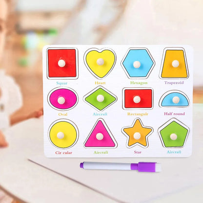 Wooden Nib with Writing Board – Reusable Educational Writing Toy | Bacha Toys