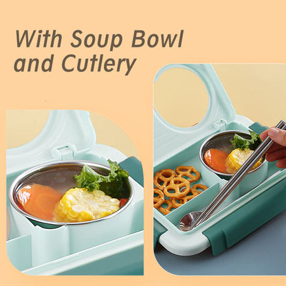 Stainless Steel Lunch Box Set – 800 ml + 150 ml | Bacha Toys