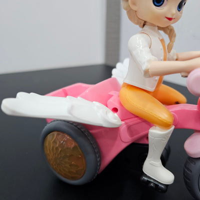 Fille Vélo Poupée avec Musique & Lumières | Bacha Toys