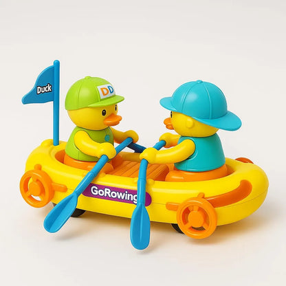 Bump & Go Duck Boat Toy with Music & Lights | Bacha Toys