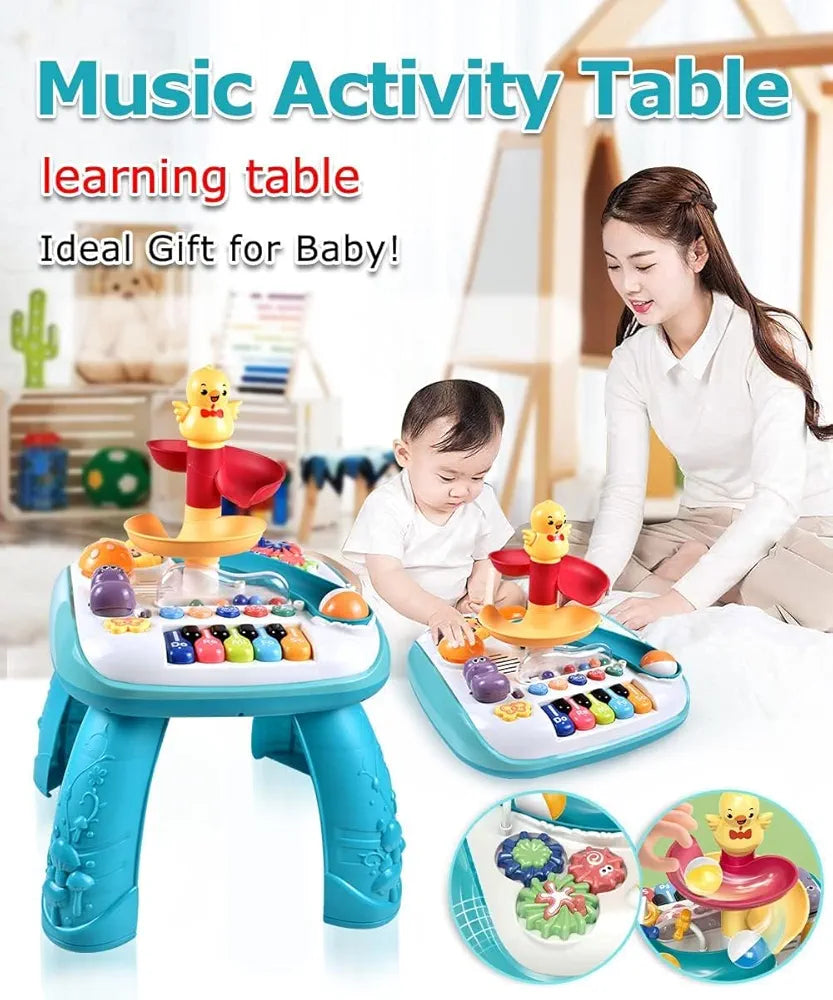 Musical Activity Table – Piano, Lights & Rolling Ball Fun - Bacha Toys