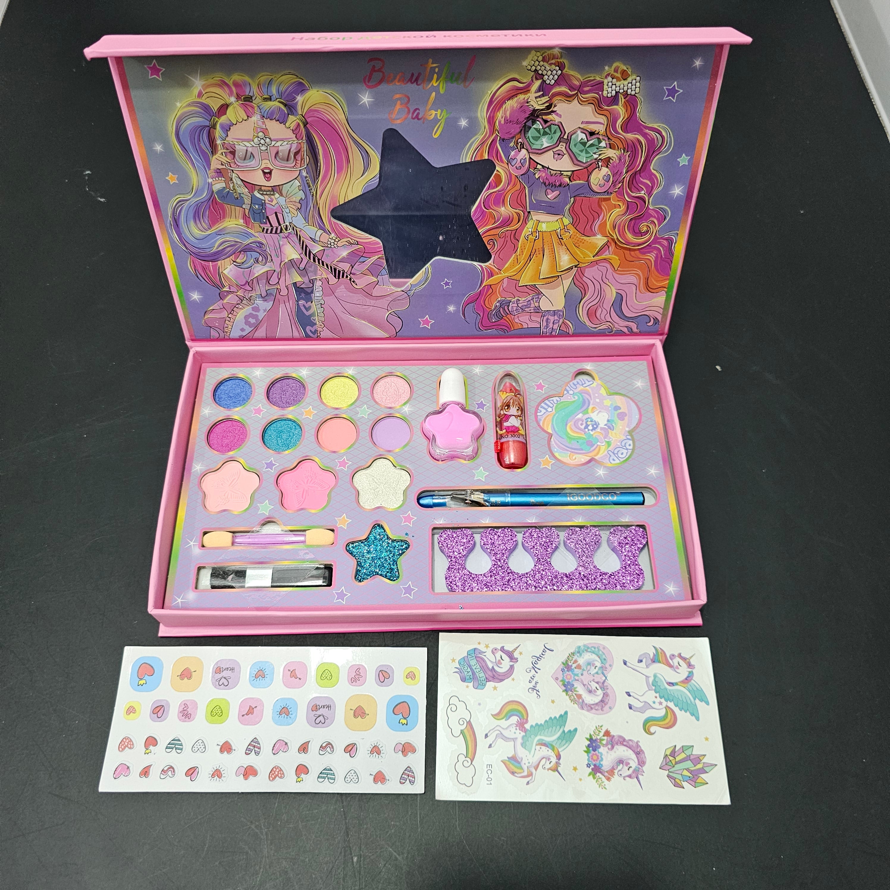 Beautiful Baby 18 in 1 Cosmetic Set – Princess Makeup Fun for Kids - Bacha Toys