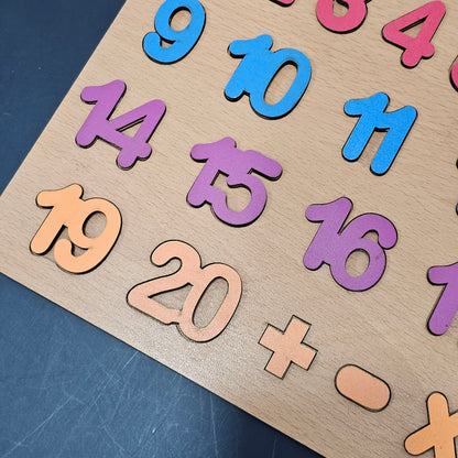 Wooden Counting Board – Montessori Math Learning Toy | Bacha Toys