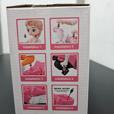 Fille Vélo Poupée avec Musique & Lumières | Bacha Toys