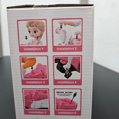 Girl Bicycle Doll with Music & Lighting | Bacha Toys