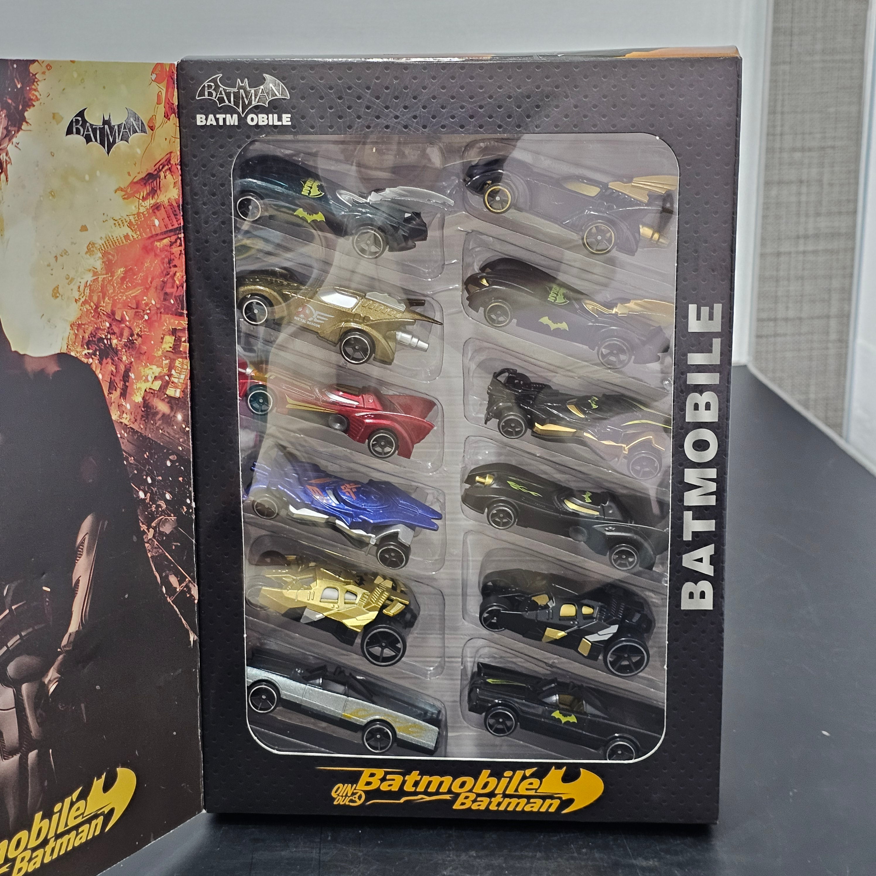 Batman Series Die-Cast Cars – 12 Pcs Set | Superhero Model Car Collection for Kids | Bacha Toys