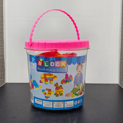 Building Blocks Basket – 110 Pcs Colorful Construction Set for Kids | Bacha Toys