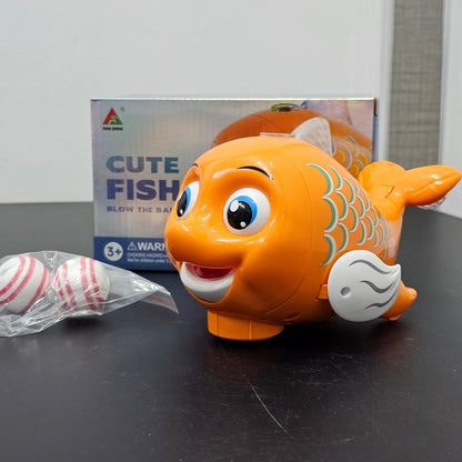 Cute Fish Blow the Ball Toy – Fun Air Blowing Game for Kids | Bacha Toys
