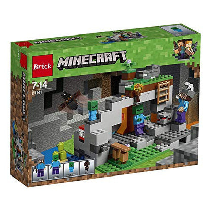 My World Zombie Cave Building Set – 253+ Pcs Brick Activity Toy (Ages 6+) | Bacha Toys